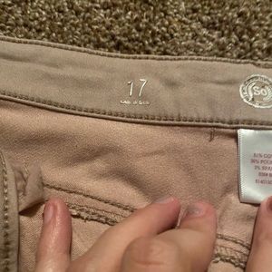 So size 17 high rise pink jeggings